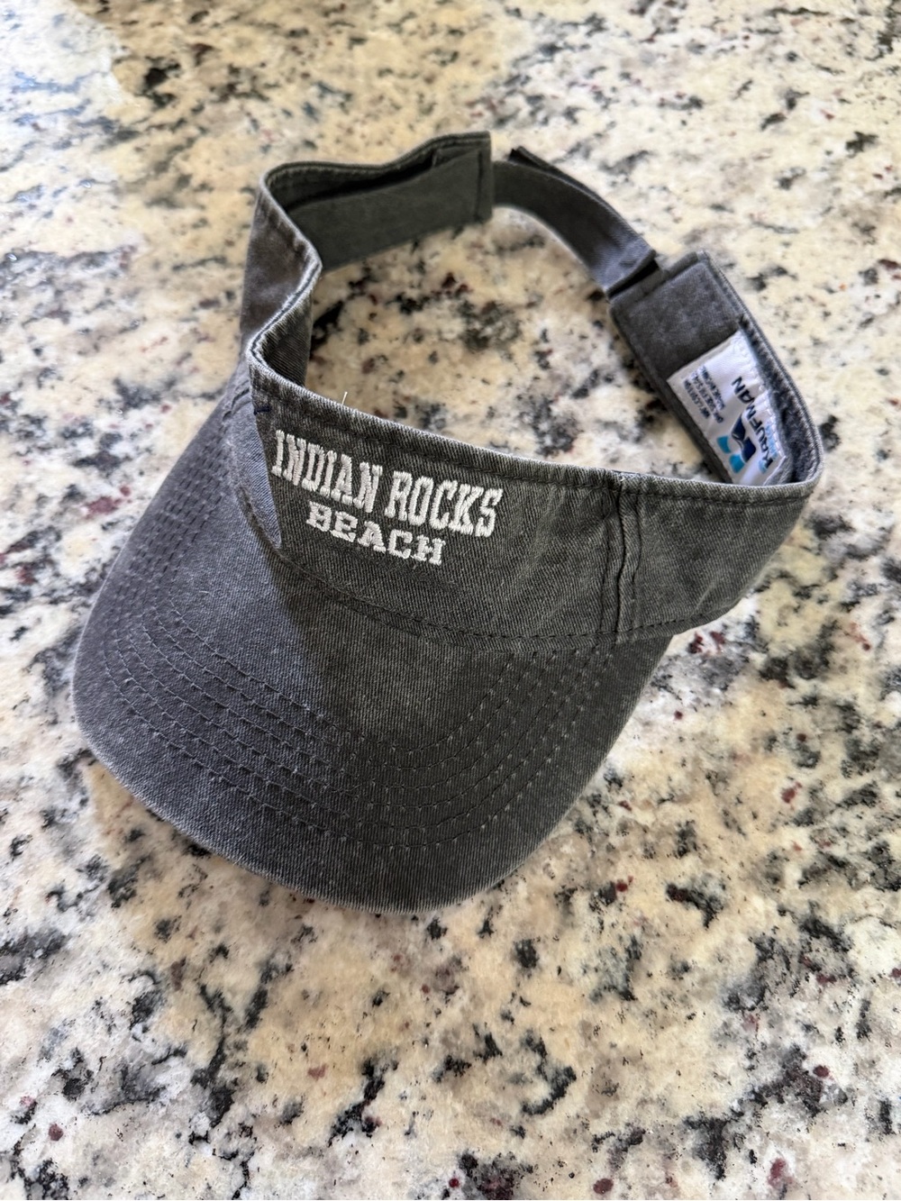 Indian Rocks Beach, Fl Visor in Charcoal Gray